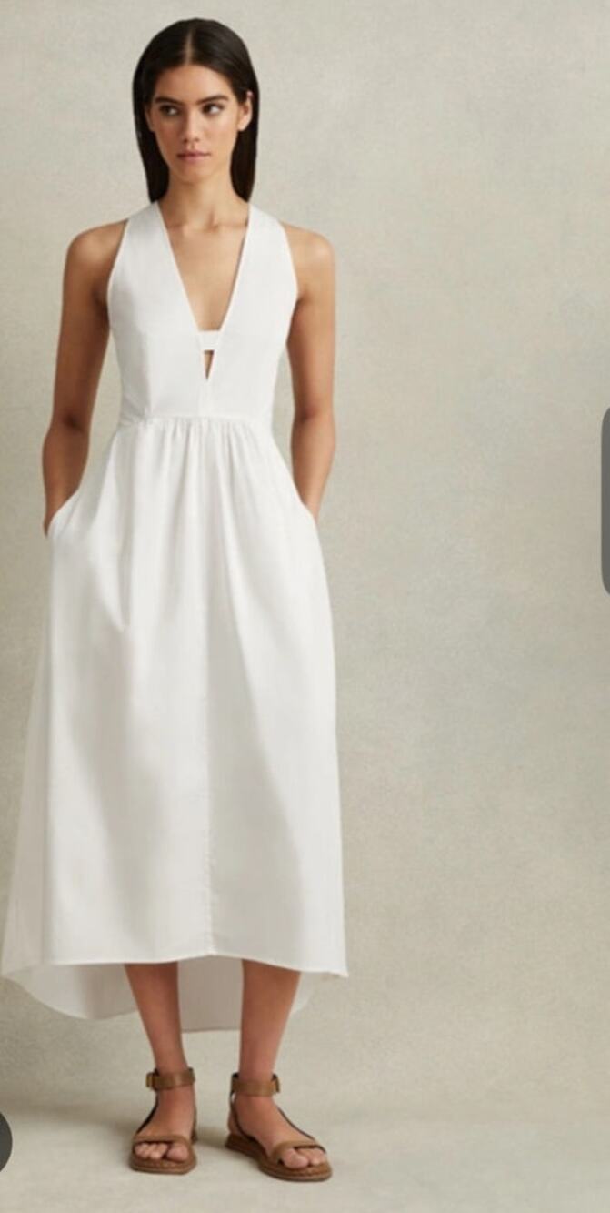 REISS Yana High-Low Mide Dress